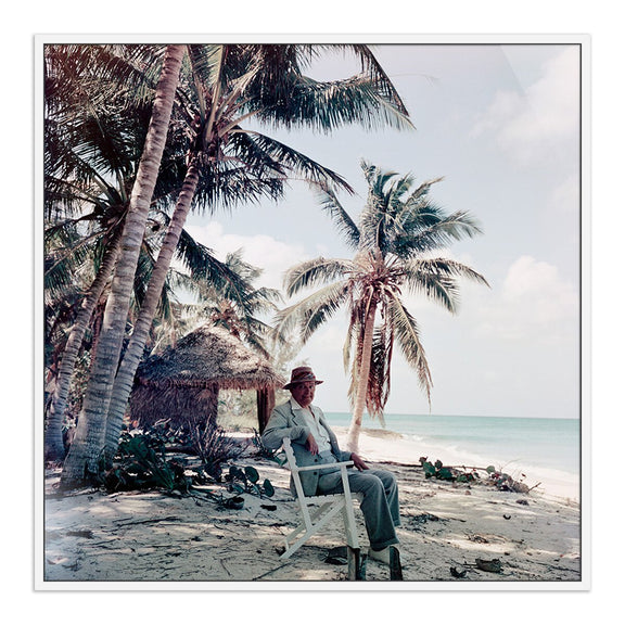 T.S. Eliot by Slim Aarons - White Maple