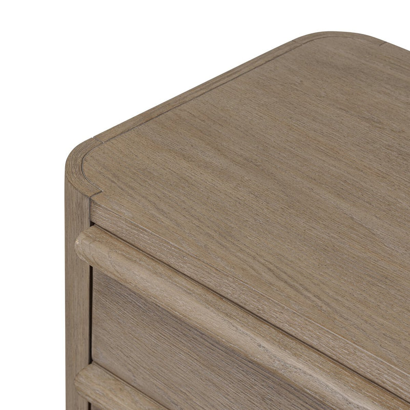 Primrose Nightstand - Natural Flat Oak Veneer
