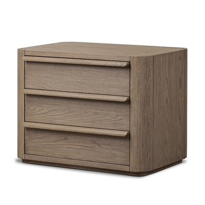 Primrose Nightstand - Natural Flat Oak Veneer