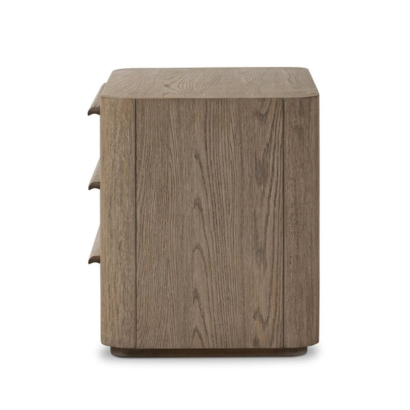 Primrose Nightstand - Natural Flat Oak Veneer