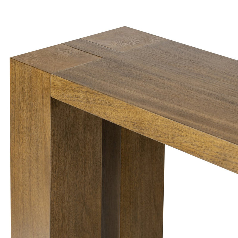 Emeli Console Table - Tawny Rubberwood Veneer