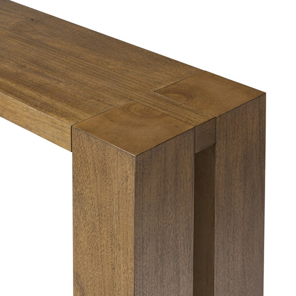 Emeli Console Table - Tawny Rubberwood Veneer