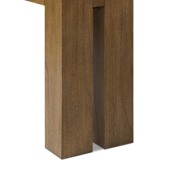 Emeli Console Table - Tawny Rubberwood Veneer