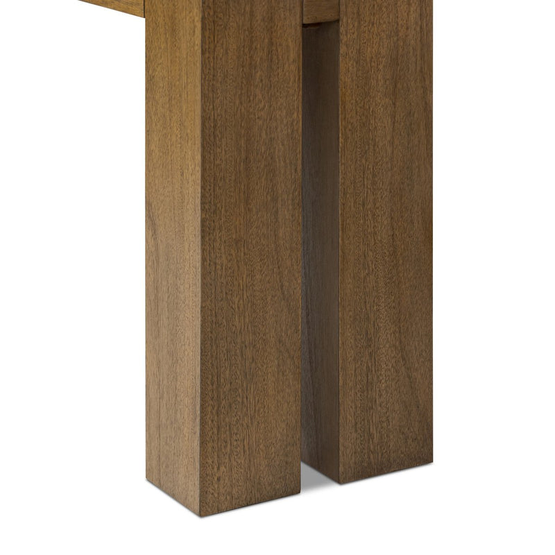 Emeli Console Table - Tawny Rubberwood Veneer