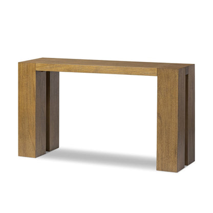 Emeli Console Table - Tawny Rubberwood Veneer