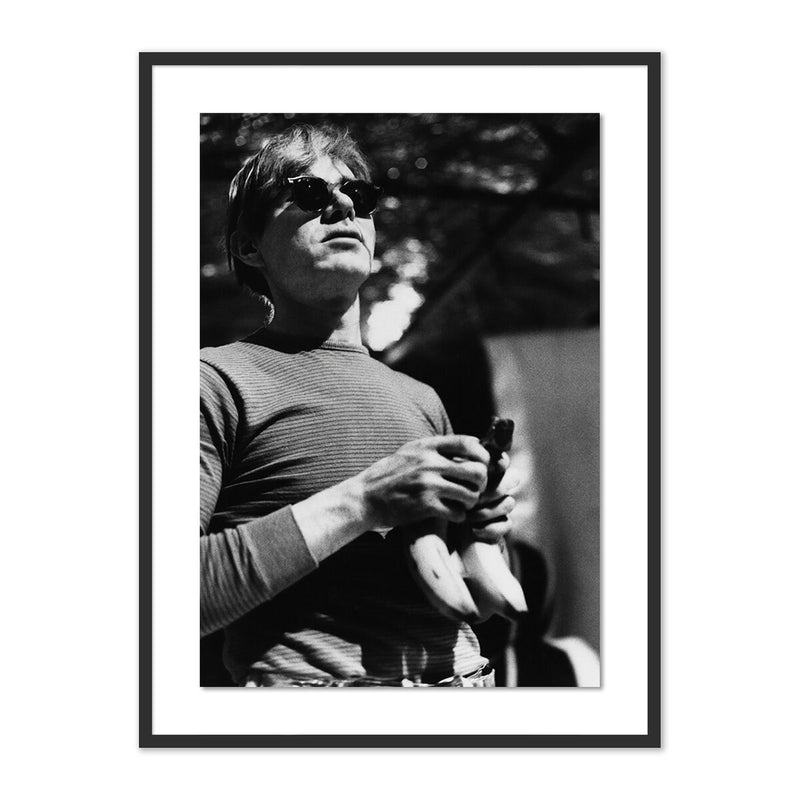 Warhol With Bananas by Getty Images - Black Maple