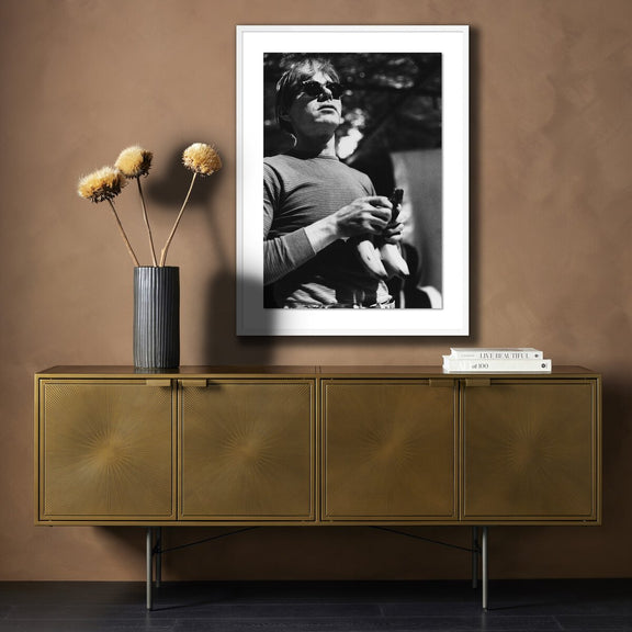 Warhol With Bananas by Getty Images - White Maple