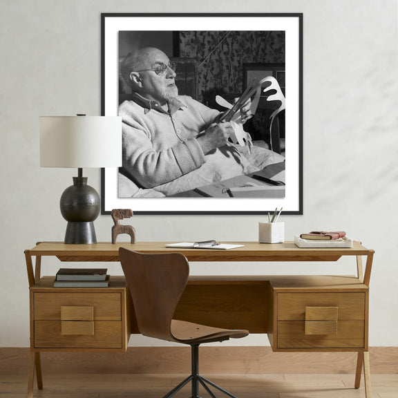 Henri Matisse Working On Paper Cut-Out - Black Maple