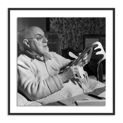 Henri Matisse Working On Paper Cut-Out - Black Maple
