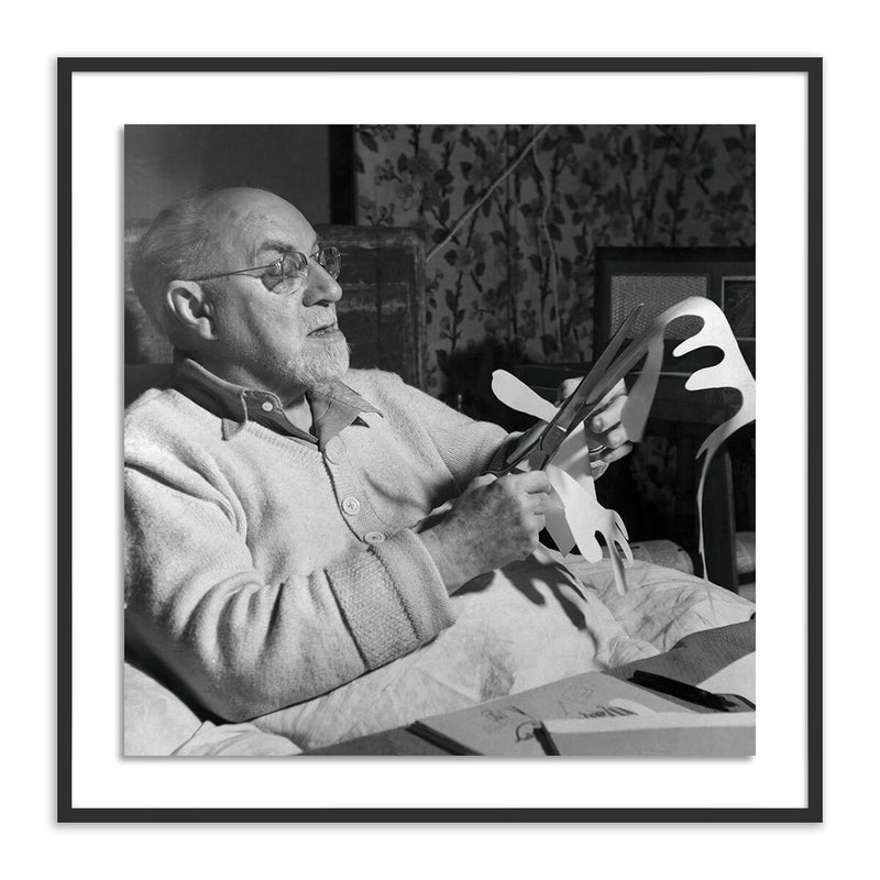 Henri Matisse Working On Paper Cut-Out - Black Maple