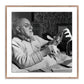 Henri Matisse Working On Paper Cut-Out - Rustic Walnut