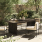 Chapman Outdoor Metal Dining Table - Bronze