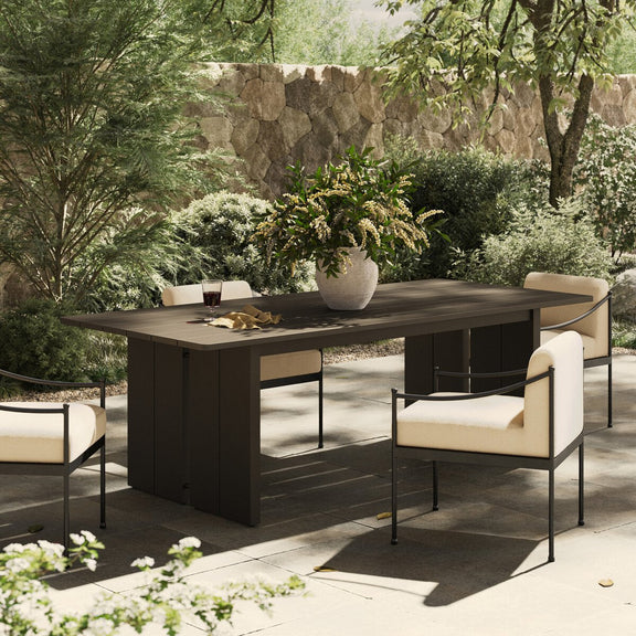 Chapman Outdoor Metal Dining Table - Bronze