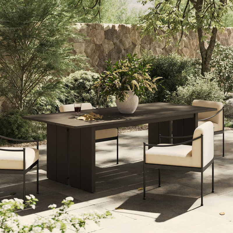 Chapman Outdoor Metal Dining Table - Bronze