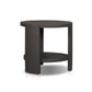 Roca Outdoor Round Metal End Table - Bronze