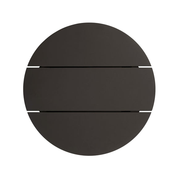 Roca Outdoor Round Metal End Table - Bronze