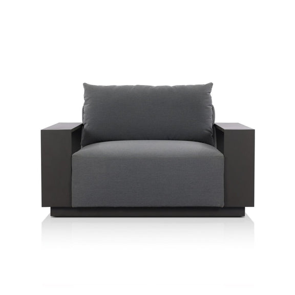 Branford Outdoor Metal Chair - Arashi Graphite
