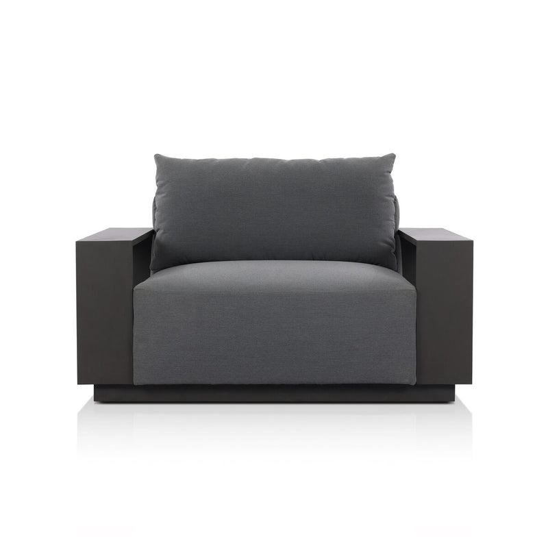 Branford Outdoor Metal Chair - Arashi Graphite