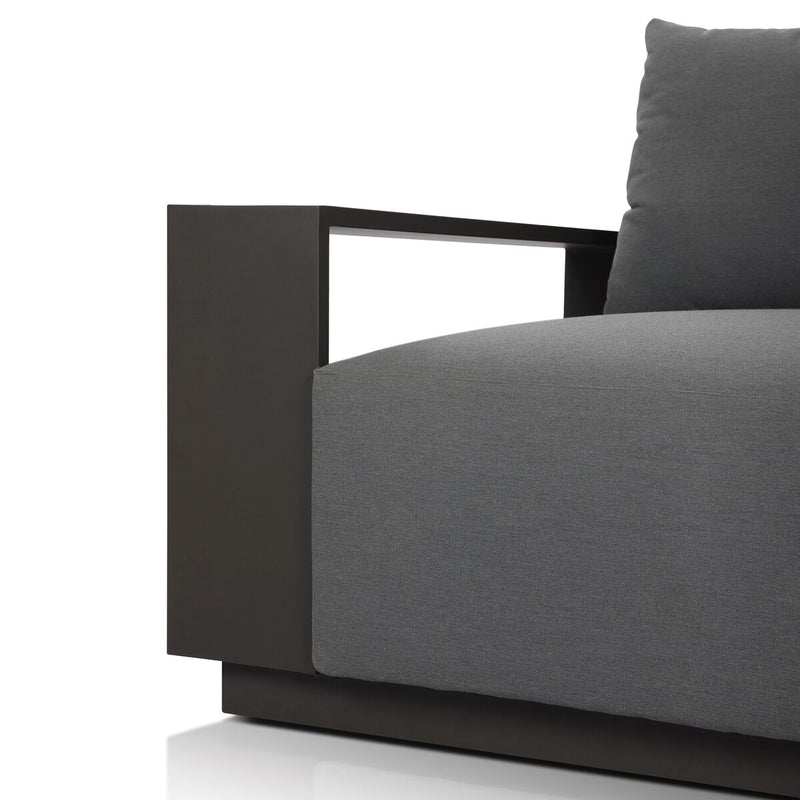 Branford Outdoor Metal Sofa - Arashi Graphite