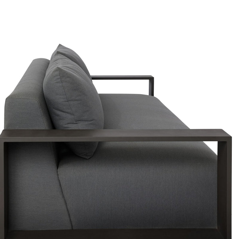 Branford Outdoor Metal Sofa - Arashi Graphite