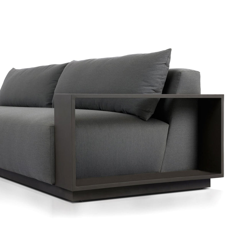Branford Outdoor Metal Sofa - Arashi Graphite
