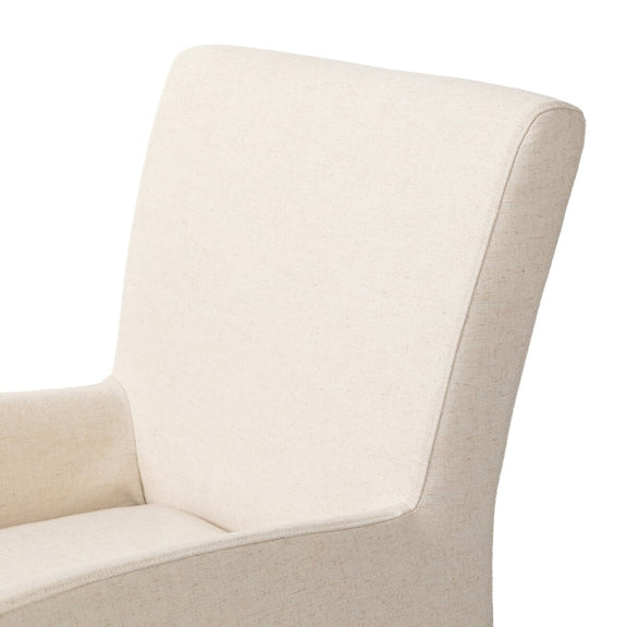 Vista Slipcovered Dining Armchair - Savile Flax