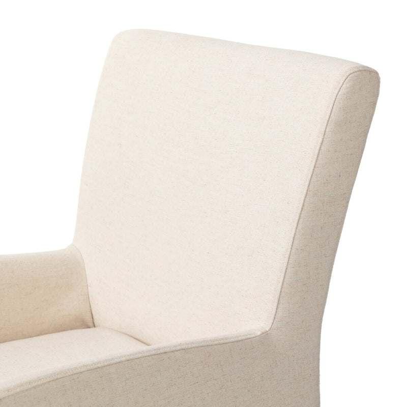 Vista Slipcovered Dining Armchair - Savile Flax