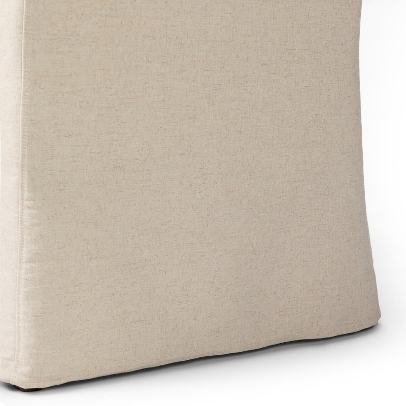 Vista Slipcovered Dining Armchair - Savile Flax
