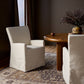 Vista Slipcovered Dining Armchair - Savile Flax