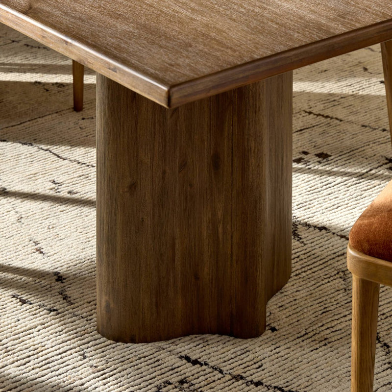 Pershing Dining Table - Weathered Acacia Veneer