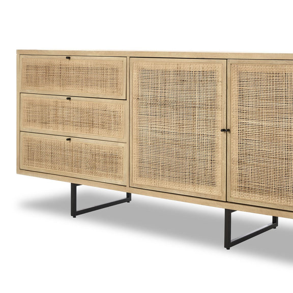 Carmel Sideboard 96" - Natural Cane