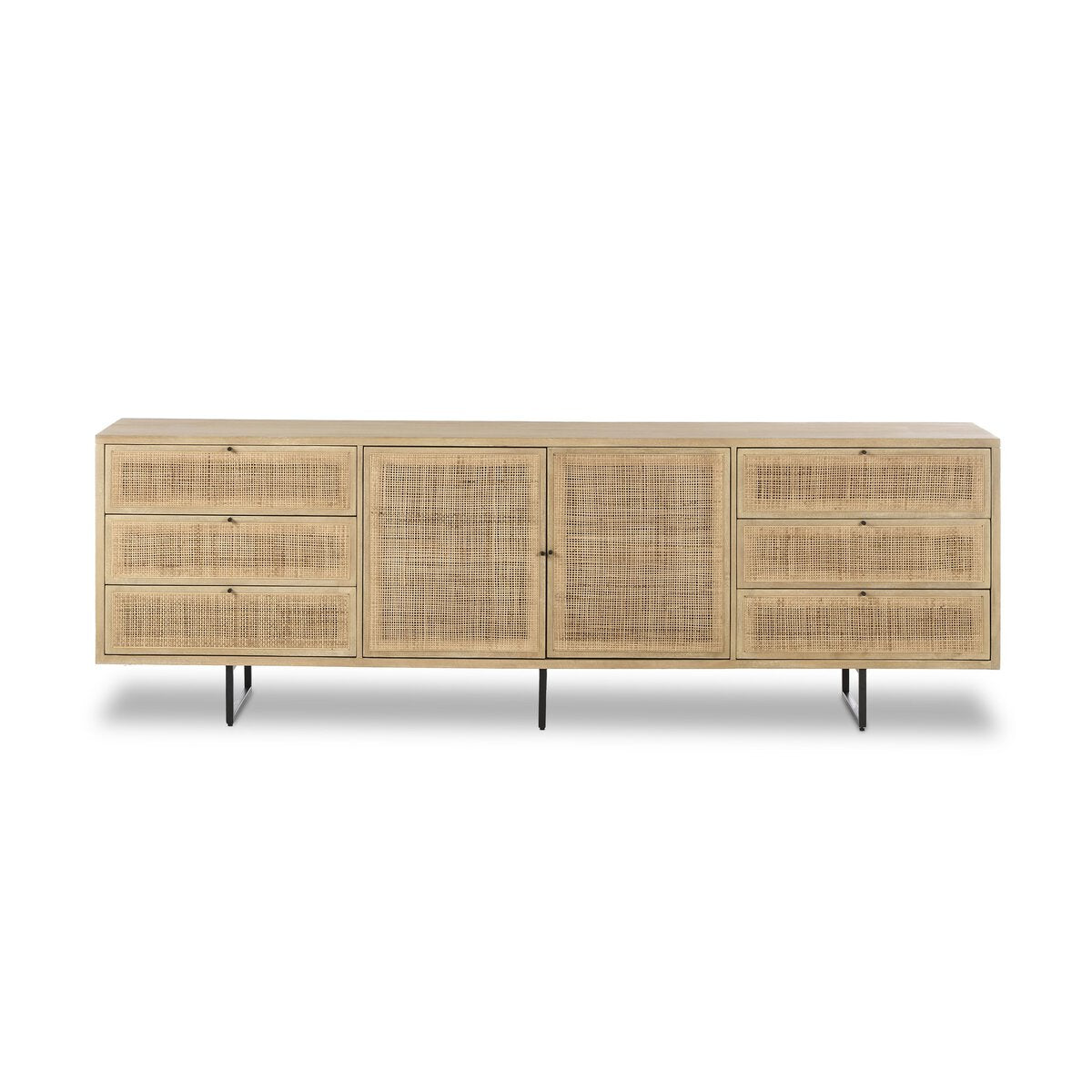 Carmel Sideboard 96" - Natural Cane