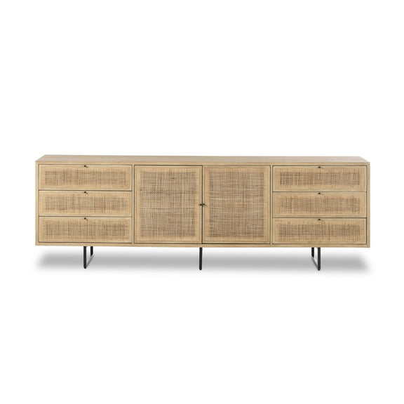 Carmel Sideboard 96" - Natural Cane