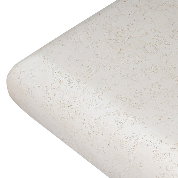 Ambra Outdoor Coffee Table - Aged White Concrete