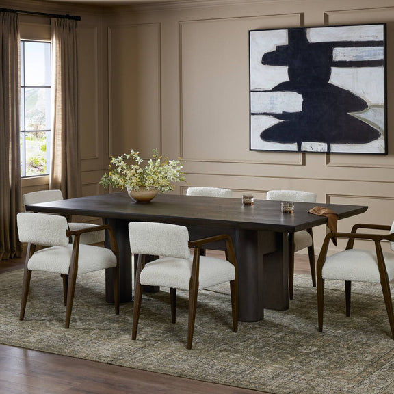 Baker Dining Table - Smoked Black