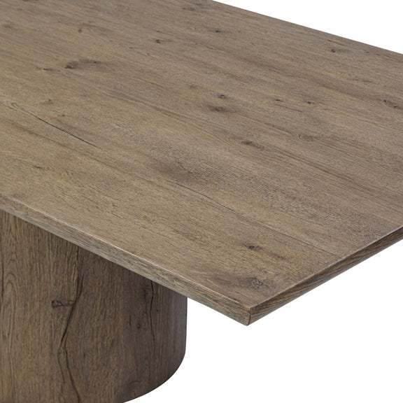 Bevie Dining Table - Brown Oak Veneer