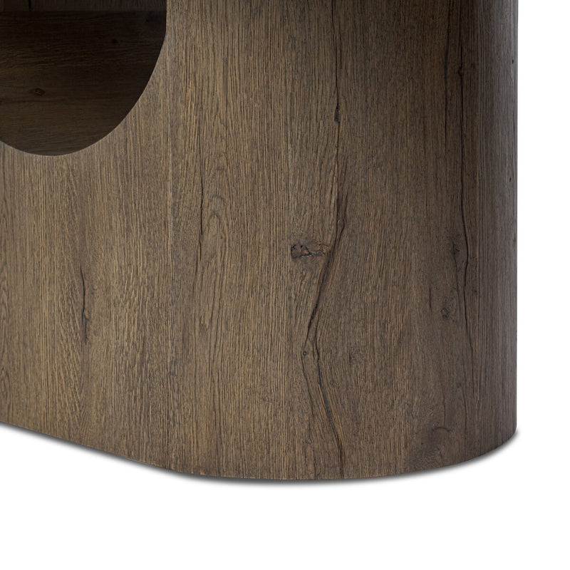 Bevie Dining Table - Brown Oak Veneer