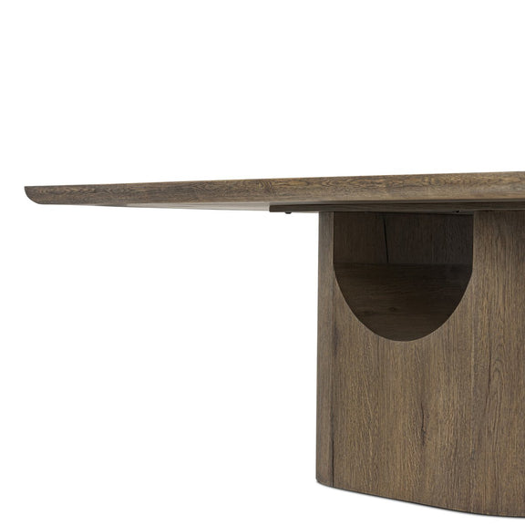 Bevie Dining Table - Brown Oak Veneer