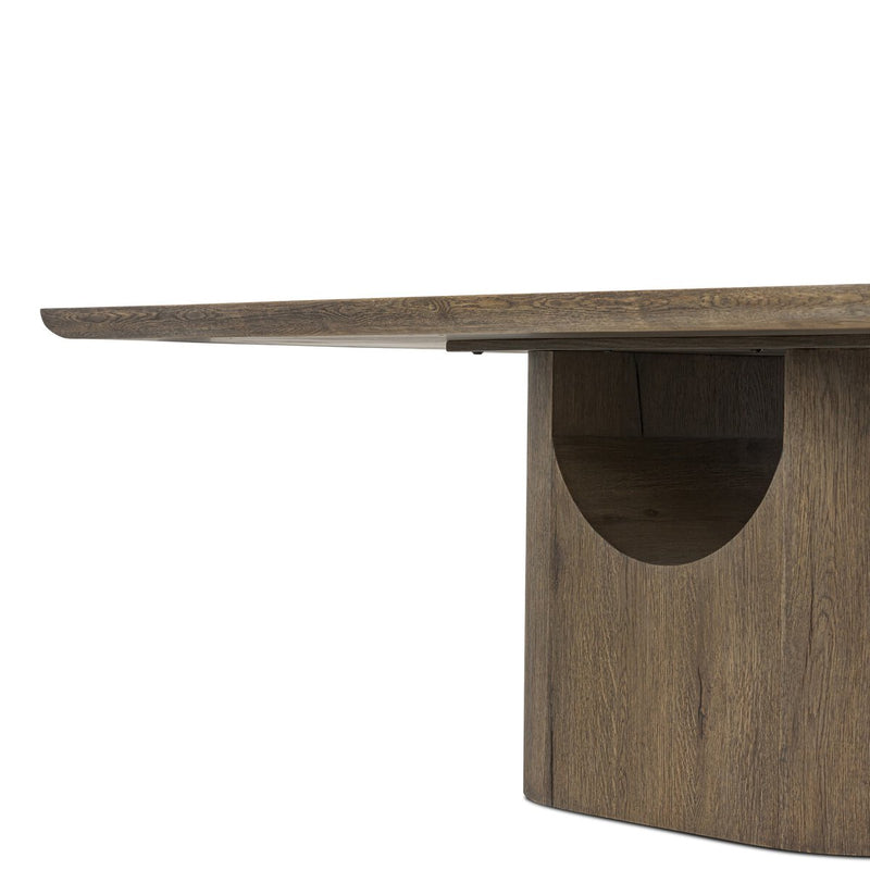 Bevie Dining Table - Brown Oak Veneer