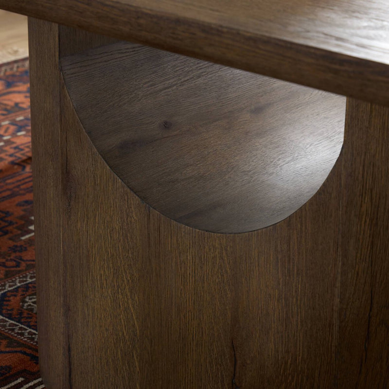 Bevie Dining Table - Brown Oak Veneer