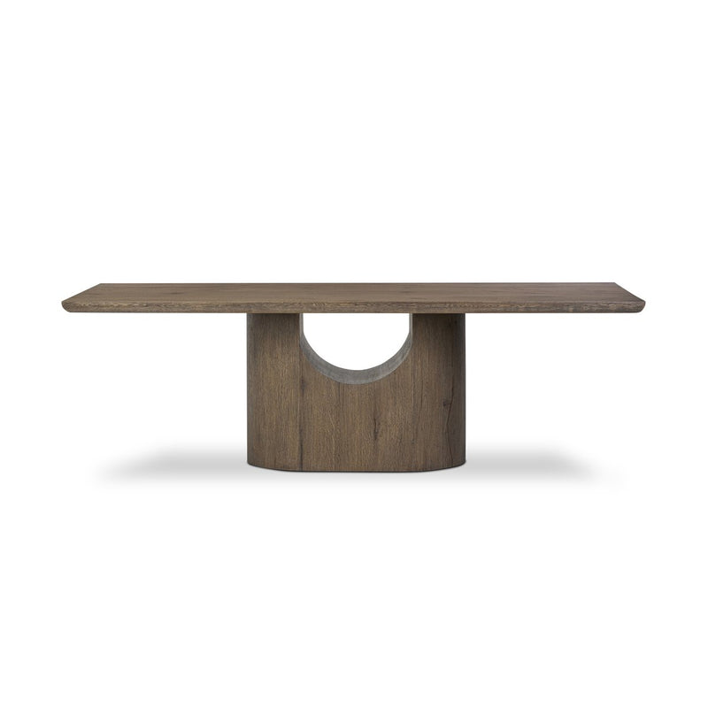 Bevie Dining Table - Brown Oak Veneer