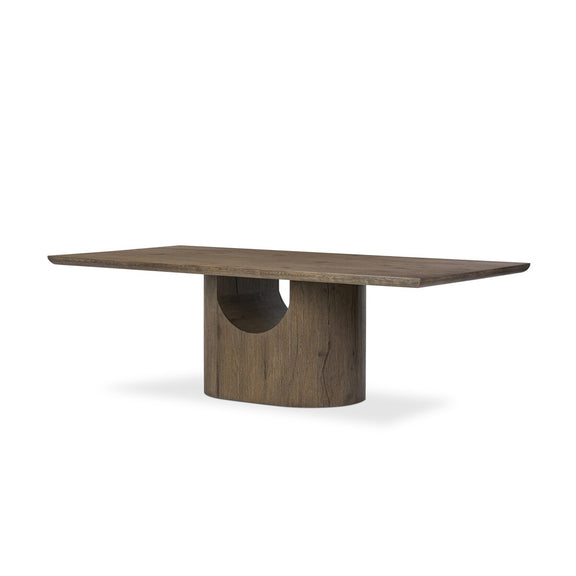 Bevie Dining Table - Brown Oak Veneer
