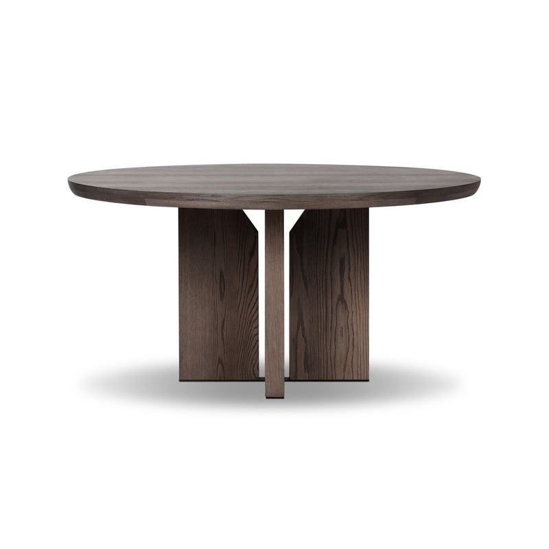 Ernest Round Dining Table - Shale Grey Oak Veneer