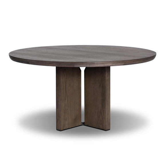 Ernest Round Dining Table - Shale Grey Oak Veneer