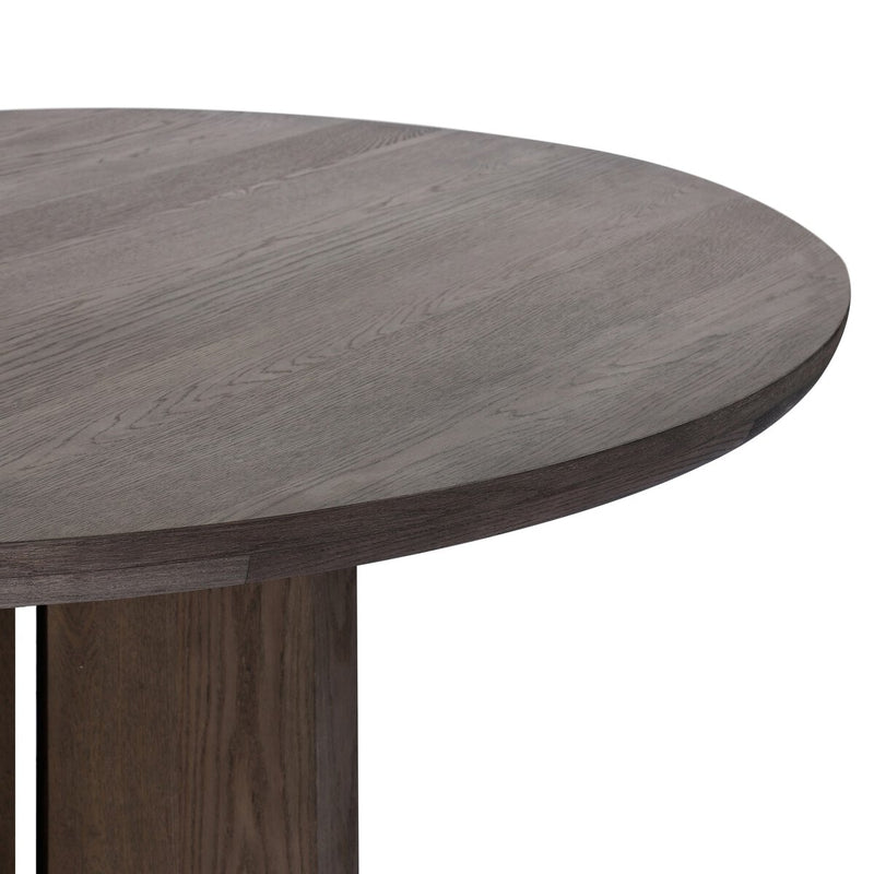 Ernest Round Dining Table - Shale Grey Oak Veneer