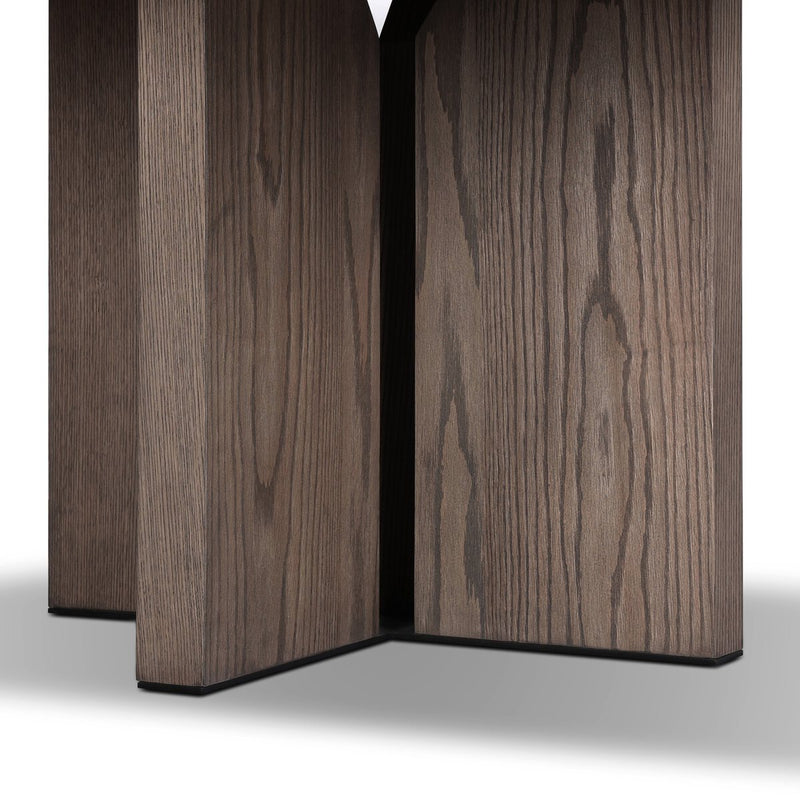 Ernest Round Dining Table - Shale Grey Oak Veneer