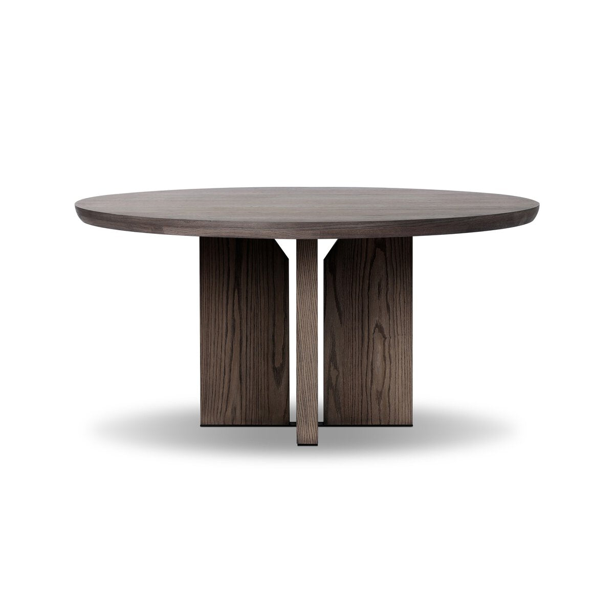 Ernest Round Dining Table - Shale Grey Oak Veneer