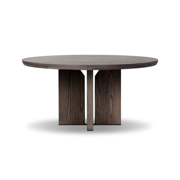 Ernest Round Dining Table - Shale Grey Oak Veneer