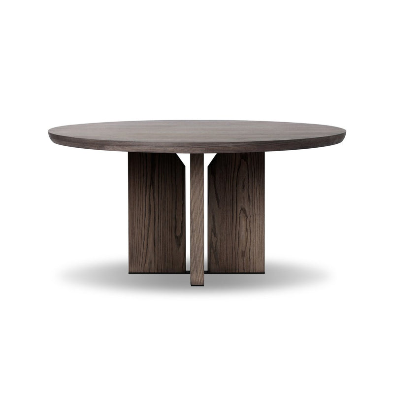 Ernest Round Dining Table - Shale Grey Oak Veneer