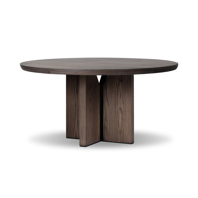 Ernest Round Dining Table - Shale Grey Oak Veneer
